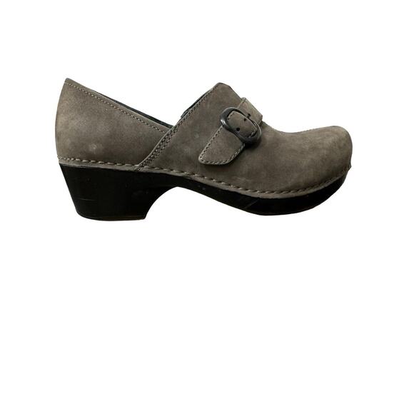 Dansko Tamara Sueded Leather Clog Womens Size EU 36/US 5.5-60 Gray 4800940200 - Picture 7 of 8